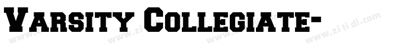 Varsity Collegiate字体转换